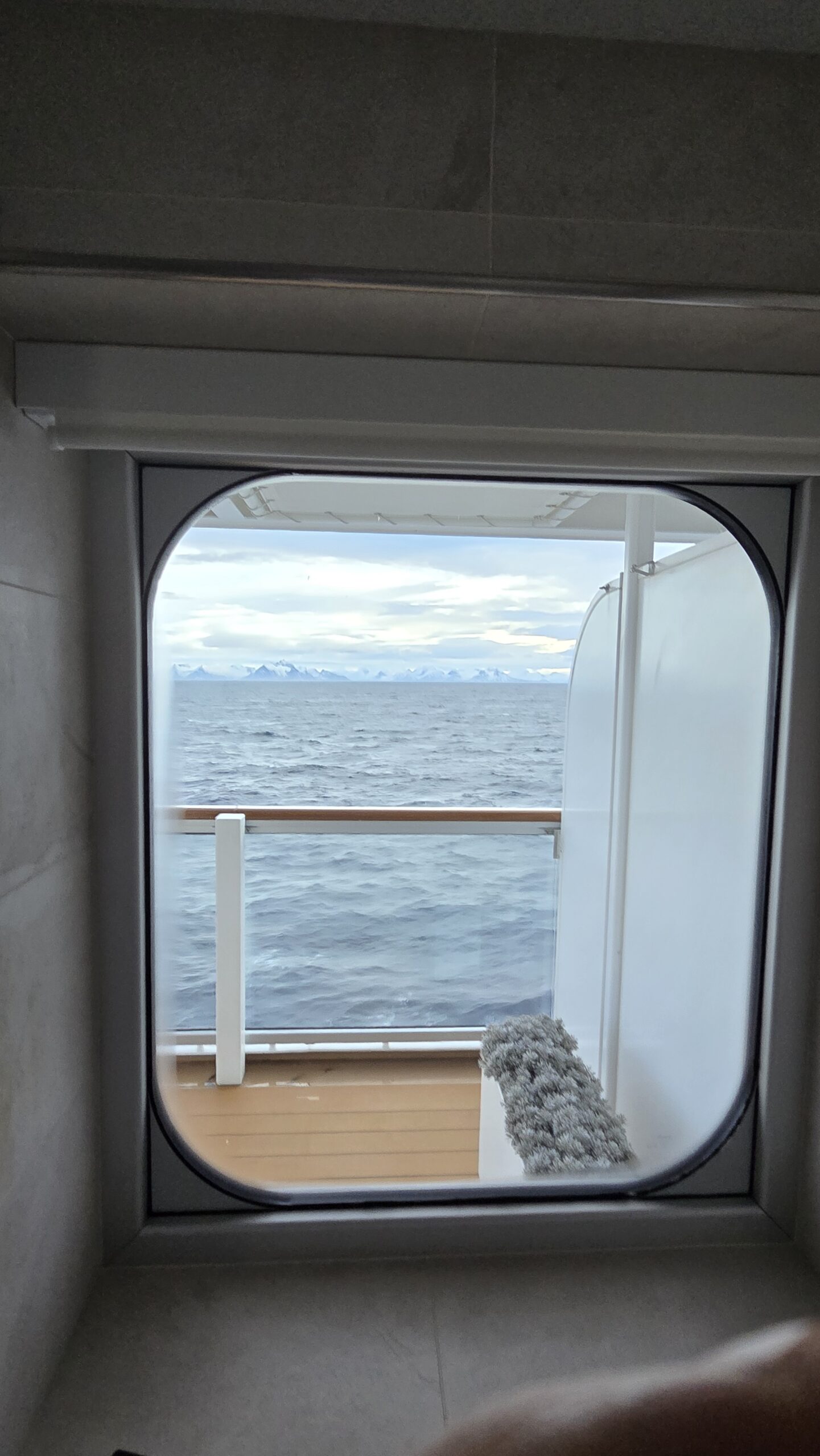 The View from the Shower/Bath to our Private Deck