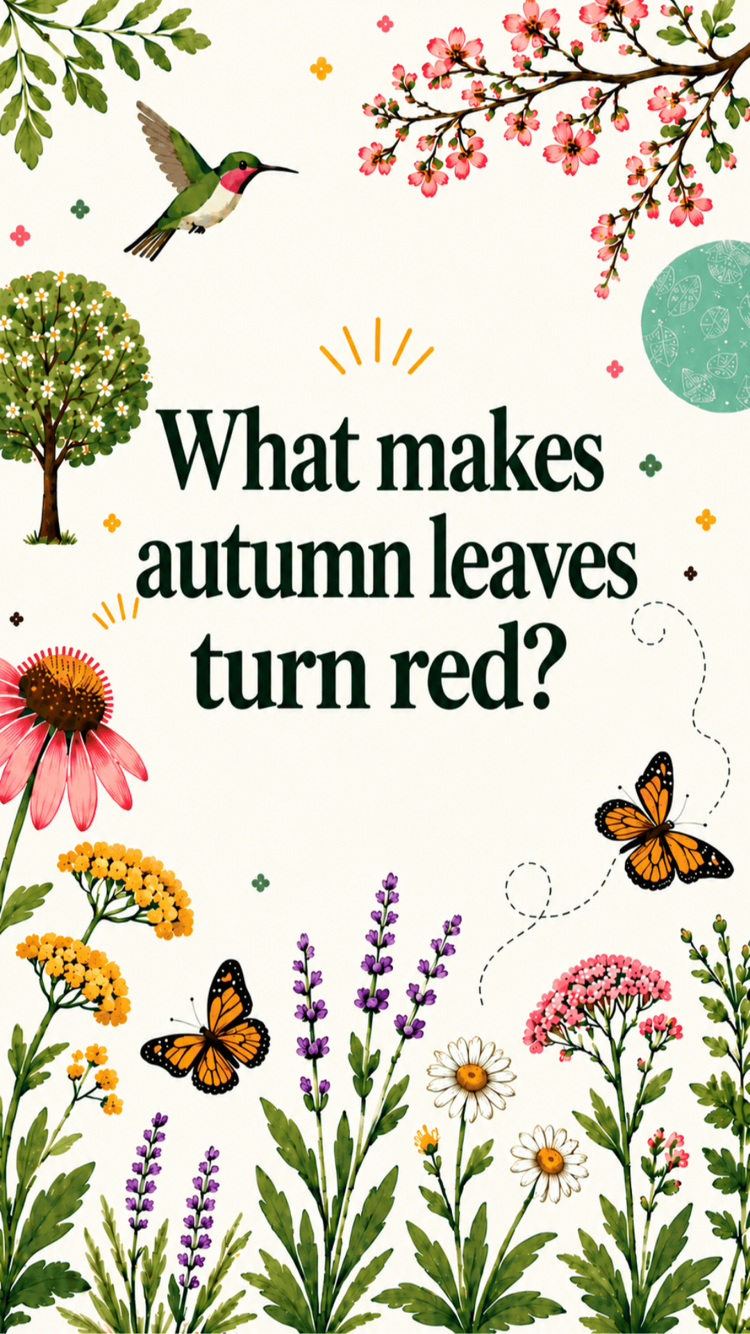 What makes autumn leaves turn red?
