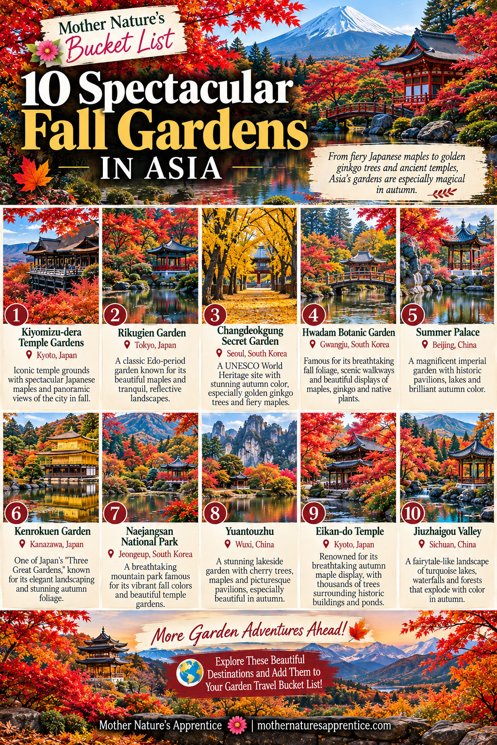 10 Spectacular Fall Gardens in Asia!