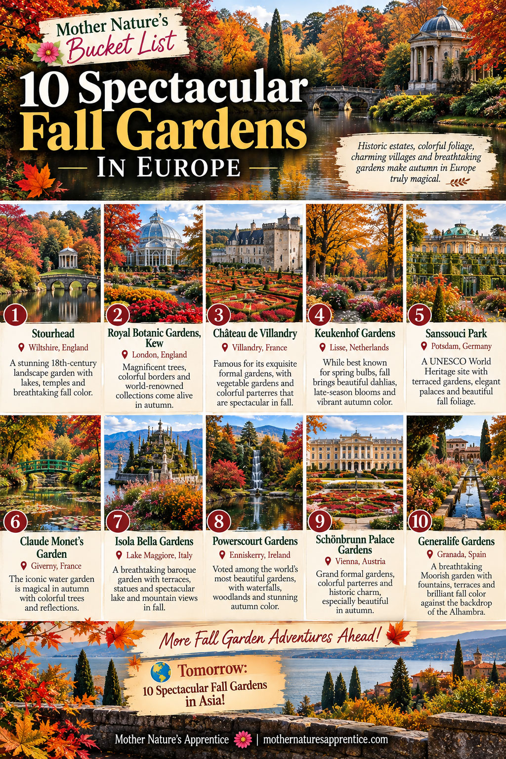 10 Spectacular Fall Gardens in Europe!