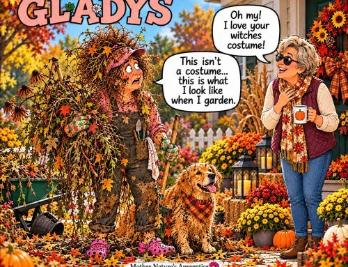 Who needs a Halloween costume when you’ve spent the day doing fall garden cleanup