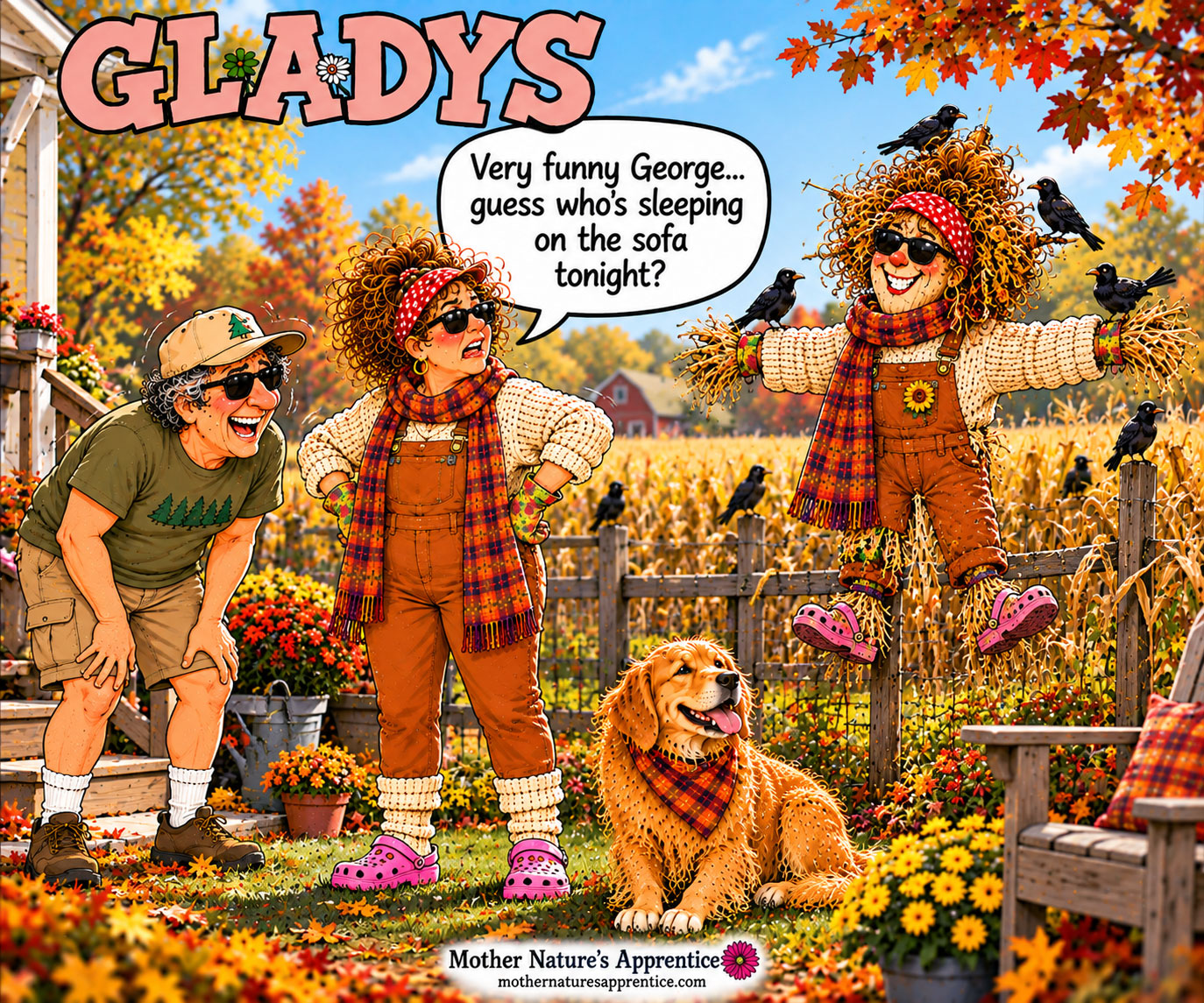 George got a good laugh. Gladys got the last word.