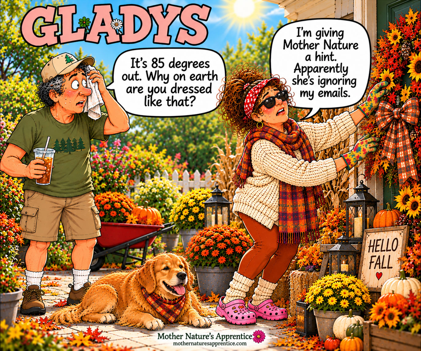 It’s October. The fall decorations are going up.